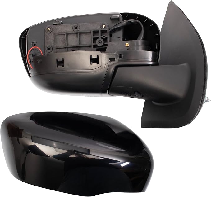Passenger Side Power Heated Mirror Paint to Match Smooth Black Compatible with 2022-2023 Nissan Frontier NI1321339