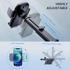 Car Phone Holder [Military-Grade Suction] Phone Stand for Car [Super Stable] Automobile Car Mount for iPhone Universal Accessories Air Vent Dashboard Windshield Mount Fit Vehicle Accessories