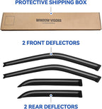 Window Visors Rain Guards Shield for 1984-1992 Toyota Corolla, Out-Channel Window Vent Wind Deflectors Visors Shades for 84-92 Corolla