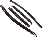 WD2-146 Dark Smoke 4 Pcs Set Window Visor (Outside Mount) Deflector Rain Guard Compatible with 2007-2014 Ford Edge