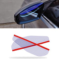 2Pcs Carbon Fiber Side Mirror Rain Visor Guard, Auto Rain Eyebrow Guard, Universal for Cars, Trucks and SUVs (Transparent)
