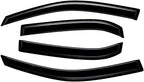 Extra Durable Outside-Mount Auto Vent Window Visor, Fits 2010-2017 Chevrolet Equinox, UV Protection Rain Guard, Original Wind Deflector, No-Drill Easy Install, Dark Smoke, 4-Pcs