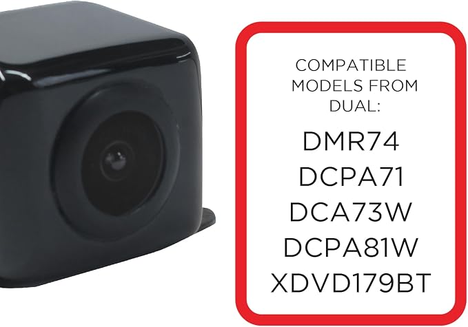 XCAM150 HD Backup Camera for Car Truck & SUV Night Vision | IP67 waterproof rating, wide viewing angle, parking guide lines, LED day & night visibility, universal fit, easy install