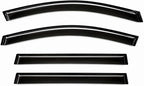 2013-2018 Tape-On Rain Guards Side Window Deflector Visors for Toyota RAV4 LE XLE SE Limited Platinum Black 2014 2015 2016 2017