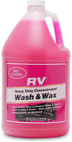 Gel Gloss RV Wash & Wax - Clean, Streak-Free, Reduced Water Spotting, pH Neutral, Concentrated Carnauba Formula, Provides a High Sheen Finish on Campers and Motorhomes, 128 oz (1 Gallon)