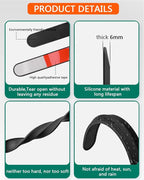 muekzu Silicone Car Door Edge Guard Trim Molding Crash Scratch Protector Scratch Guard for Car,Sedans,Truck,SUV (Black(Large Size))