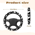 Steering Wheel Cover Accessories Neoprene Cover, Breathable Non-Slip Easy to Install Suitable for Women Men, 14.5-15.5 Inch for Car SUV Van Truck Universal - Bat