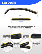 in-Channel Rain Guards Fit for Chevrolet (Chevy) Traverse 2018 2019 2020 2021 2022 2023, Window Rain Guards Visors Vent Visors Window Deflector Vent Shades Car Accessories -4 pcs