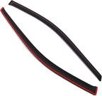 Outside Mount Window Vent Visors Rain Guards Compatible with Dodge Grand Caravan 1996-2007 | Side Window Wind Deflectors Rain Shields | Black Tinted, 2 Pcs Set, BGWV-106-4