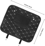 Car Seat Back Protector Durable Kick Mat with Built Storage Bag Backseat Organizer for Cars Comfortable Protection from Dirt Scratches for Family Travel