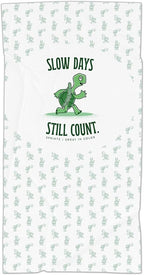 Athletic Running Towel, Full-Sized, Car Seat Cover - Moisture Wicking (Slow Days Still Count)