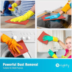 Orighty Microfiber Cleaning Cloth, 200 Pack Microfiber Towels for Cars, Multi-Purpose Shop Towels Cleaning Rags Bulk for Car, Home, Kitchen, 11.5’’ x 11.5’’, Red
