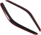 WD2-126i Dark Smoke 2 Pcs Set Window Visor (in-Channel) Deflector Rain Guard Compatible with 1994-2001 Dodge Ram 1500