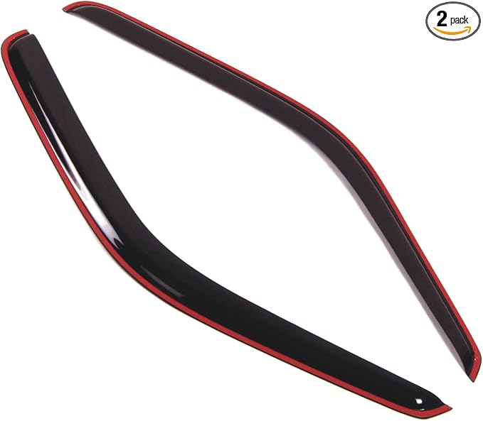 in-Channel Window Vent Visors Rain Guards Compatible with Dodge Ram 2500 1994-2001 | Side Window Wind Deflectors Rain Shields | Smoke Tinted, 2 Pcs Set, DGWV-126i-2