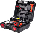 Electric Car Jack Kit 5 Ton 12V Portable Hydraulic Floor Jack with Impact Wrench and Inflatable Pump for SUV Car Tire Change Emergency Repair Kit with LED Light