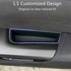 4PCS Car Door Organizer Tray for NX 2022 2023 2024 2025 Front & Rear Door Pocket Inner Organizer Trays TPE for NX 250 NX 350 NX 350h 450h+ Accessories Black