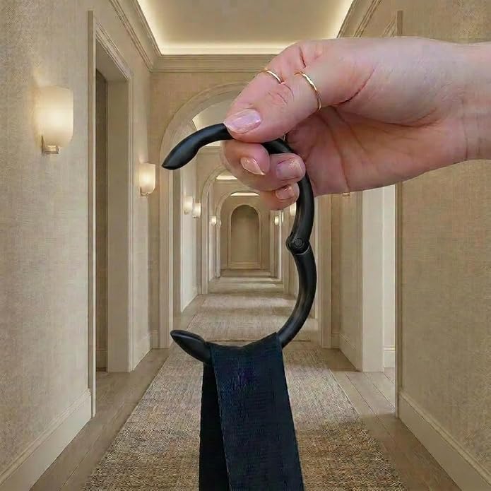 Bag Hanger Collection, The Ring that Opens into a Hook, Auto Closes | Holds 15 kg, Needs only 10mm to Hang a Hand Bag, Easy to Use with One Hand, The Instant Bag Hanger, 3 yr Warranty