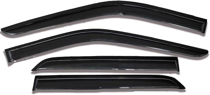 Side Window Visors rain Guards Vent Deflectors Compatible with Nissan Kicks 2018-2024, Vent Deflector Window Rain Guard Sun Shade Visors, Car Accessories 4PCS 2018 2019 2020 2021 2022 2023 2024