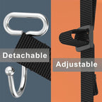 Zpana Car Seat Headrest Hooks, 4PCS Adjustable Hidden Clip Vehicle Hanging Holder for Purse Bags Coats, Automotive Interior Seat Back Storage Hanger Organizer Accessories, Universal Fit