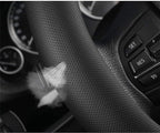 Carbon Fiber Steering Wheel Cover, Universal 15 Inch for Men Women, Breathable Microfiber Leather, Anti-Slip Inner Lining, Sporty Design, Cool in Summer Warm in Winter (Carbon Fiber Blue)