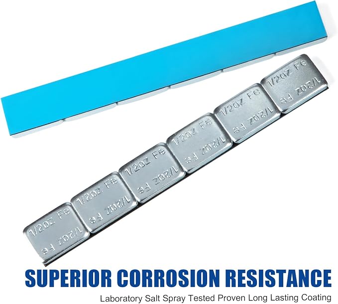Upgraded Wheel Weights 1/2oz, 0.5oz - 126PCS Adhesive Stick on Wheel Weights, 63oz/Box, Perfect for Cars/Trucks/SUVs/Motorcycles