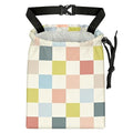 Colored chessboard Car Trash Bag - Waterproof Car Trash Bag Hanging Leakproof Car Garbage Bag - Washable Reusable Trash Bag For Car Interior Hanging Organizer Storage Vehicle Travelling Camping