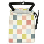 Colored chessboard Car Trash Bag - Waterproof Car Trash Bag Hanging Leakproof Car Garbage Bag - Washable Reusable Trash Bag For Car Interior Hanging Organizer Storage Vehicle Travelling Camping