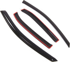 Outside Mount Window Vent Visors Rain Guards Compatible with Toyota Camry Sedan 2007-2011 | Side Window Wind Deflectors Rain Shields | Smoke Tinted, 4 Pcs Set, DGWV-418RM