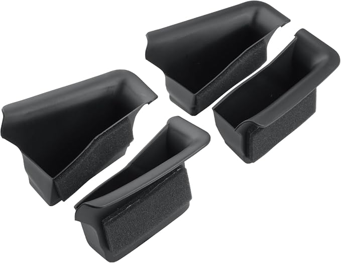 4Pcs for 2025 2026 Mazda CX-50 Center Console Door Handle Pockets | Trash Can Storage Box for 2023 2024 2025 2026 Mazda CX50 Accessories 4-Doors Trash Bin Storage Case TPE Material
