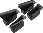 4Pcs for 2025 2026 Mazda CX-50 Center Console Door Handle Pockets | Trash Can Storage Box for 2023 2024 2025 2026 Mazda CX50 Accessories 4-Doors Trash Bin Storage Case TPE Material