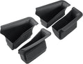 4Pcs for 2025 2026 Mazda CX-50 Center Console Door Handle Pockets | Trash Can Storage Box for 2023 2024 2025 2026 Mazda CX50 Accessories 4-Doors Trash Bin Storage Case TPE Material