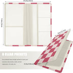 Car Registration and Insurance Holder, with Magnetic Closure for License, Cards and Documents, All Vehicle Needs and Car Accessories (Plaid-Pink)