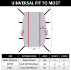 Half Car Cover for Snow, Hail Car Cover with Cotton Liner, Sunroof & Windshield Cover for Ice and Snow, All Weather Car Body Cover for Sun, Rain, Dust, Fit SUV L