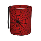 Red Spider Web Car Trash Can Small Portable Car Garbage Bag for Back Front Seat RV's Camping Accessories