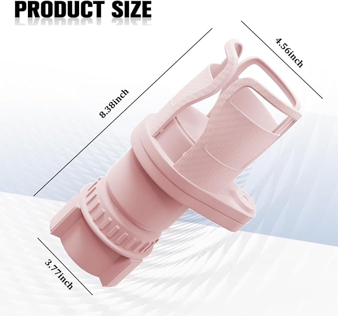 Car Cup Holder Expander, 2 in 1 Multifunctional 360° Rotating Water Bottles Holder Extender Adapter with Adjustable Base, Automotive Insert Drink Cup Adapter, Universal for Vehicles (Pink)