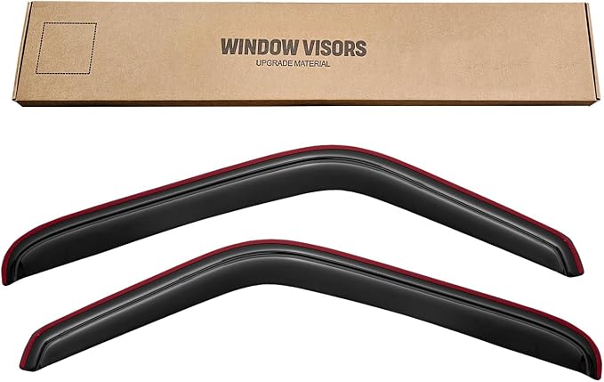 in-Channel Window Rain Guards Visors for 1993-2011 Ford Ranger Regular/Extended Cab, 2PCS Window Vent Wind Shades Deflectors