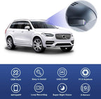 4K Dash Cam Suitable for Volvo XC90 2016-2022 T5 T6 T8 (Model A), Integrated OEM Style, UHD 2160P Video, Built-in WiF&APP, Loop Recording, G-Sensor, Easy to Install, 64GB Card