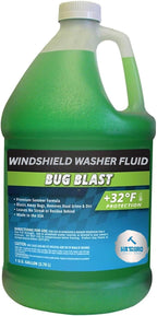 Bug Blast Windshield Washer Fluid - Premium Summer Formula, +32°F Protection | Removes Bugs and Road Grime, Ready to Use - 1 Gallon