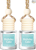 Hanging Car Air Freshener, Long Lasting Essential Oil Diffuser, Non-Toxic New Car Scent, Cute Car Fresheners for Women, 2 Pack Made in USA