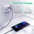 Car Carplay Cable for iPhone 17 16 Pro Max, (5Pcak, 3ft) Braided USB A to USB C for CarPlay USBC Cord, for Galaxy S25 S24, iPad Pro/Air/mini Car Charger Cord