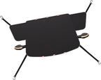 Car Windshield Sun Shade, Thickened Windshield Snow and Sun Cover with Side Window & Rearview Mirror Protector, Scratch-Resistant Aluminum Foil Sun Shade with Anti-Theft Straps (Black)