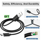 Car Carplay Charging Cable Cord, 6ft USB A to USB C Cable for iPhone 17/16/15/14 Series, Apple Carplay Charging Cord for iPad Pro/Air 10th/5th Gen/Max Plus