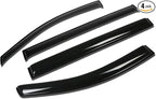 4 Pcs Tape on Window Vent Visor Deflector Rain Guard Compatible with 2011-2014 Toyota Sienna, Acrylic