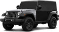 600D Cab Cover Windproof Sunshade Cover Compatible with 2007-2026 Jeep Wrangler JK JL 4 Door, 6-Layer Protection Frost Wiper & Mirror Covers Protect from Sunshine, UV, Snow, Rain