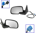 2 Piece Driver and Passenger Side Set View Mirror Electric Adjustment Heated No Memory Textured Compatible with 2003-2006 Chevy Avalanche Silverado 1500 2500 GMC Tahoe Sierra 1500 2500 & HD Yukon