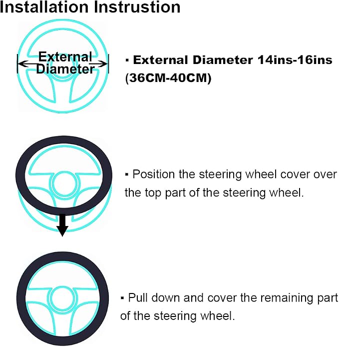 Furry Wool Sheepskin car Steering Wheel Cover for Girls Women Universal car 14 1/2-15 1/2inchs (Lemon Yellow)