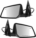 2 Piece Driver and Passenger Side Mirror Assembly Set Electric Adjustment Non-Heated No Memory Textured Compatible with 2007-2008 Saturn Outlook GMC Acadia GM132401 GM1321401