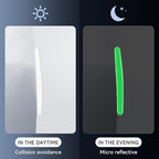 4Pcs Reflective Car Door Handle Bowl Sticker, Car Door Handle Protective Sticker Anti-Scratch, Scratch Collision Protection Guard Universal for SUV Truck RV, Auto Exterior Decor (White-3)