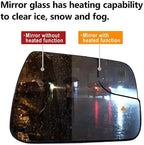 Right Passenger Side Heated Blind Spot Convex Mirror Glass Replacement For 2019 2020 2021 Dodge Ram 1500 - Power Heated, Blind Spot, with Backing Plate, Replace 68402036AA 68402037AA