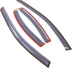 Car Window Rain Guard | Outside Mount Visors Auto Side Window Deflectors | Windows Visor Rain Shields Compatible with 2000-2006 Lincoln LS | 4 Pcs Set, LGWV2-296, Light Tinted